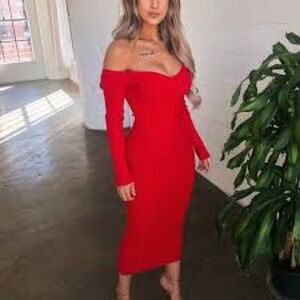 OOTDFash - Kimmy Long Sleeve Dress